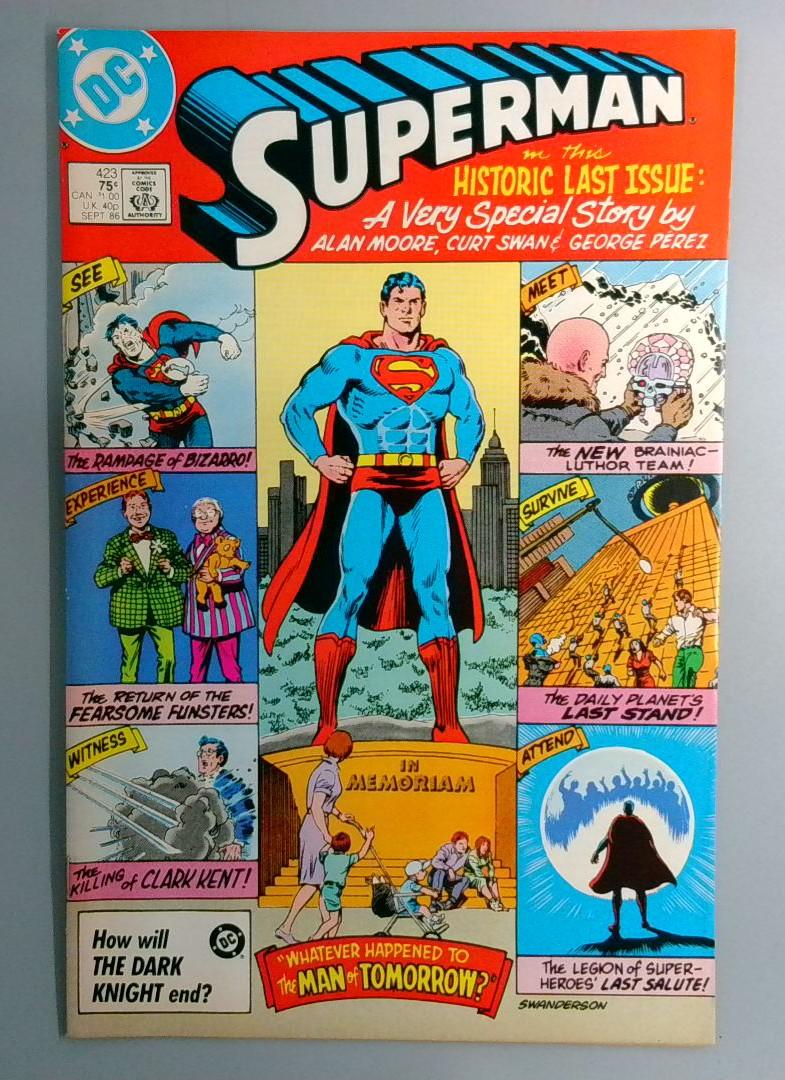 Superman #423 Last Issue, DC 1986