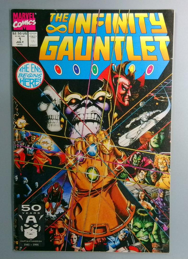 Infinity Gauntlet #1 VF- Avengers Direct Edition Marvel 1991
