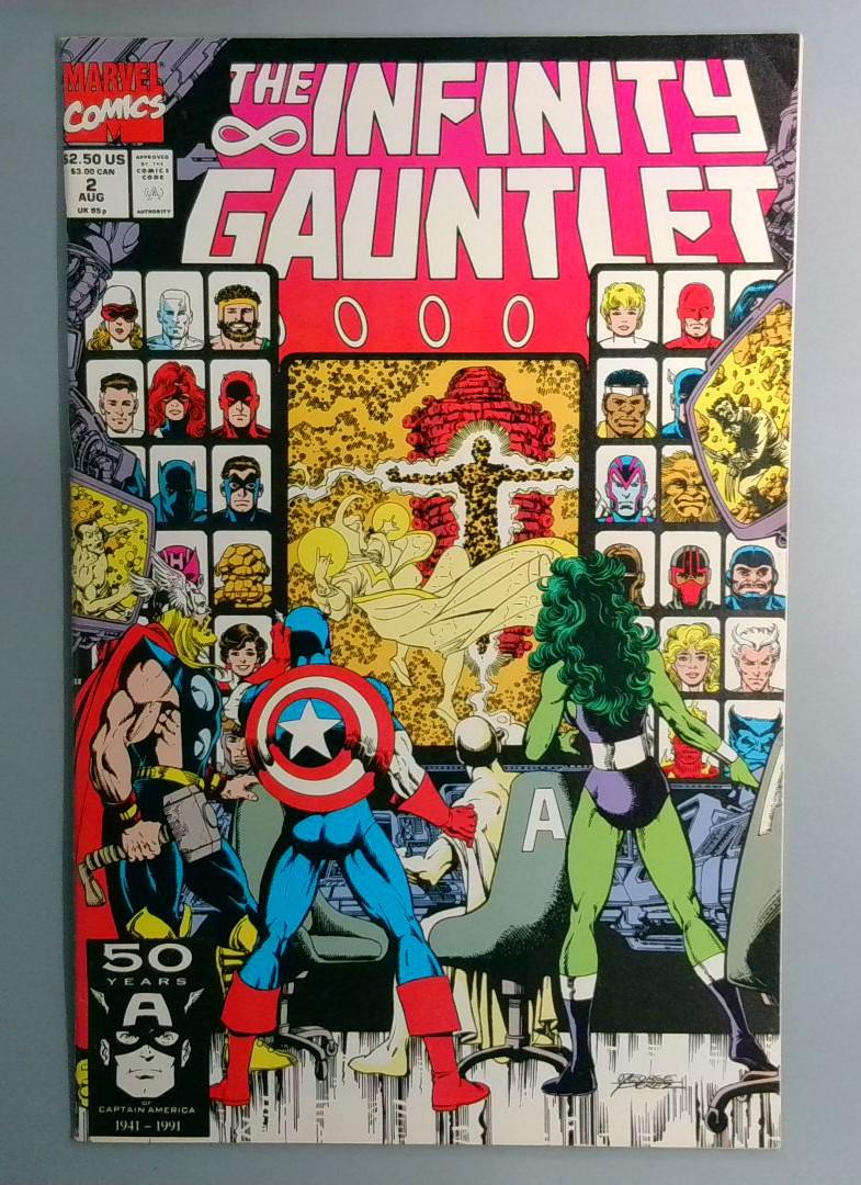 Infinity Gauntlet #2 VF+ Marvel 1991