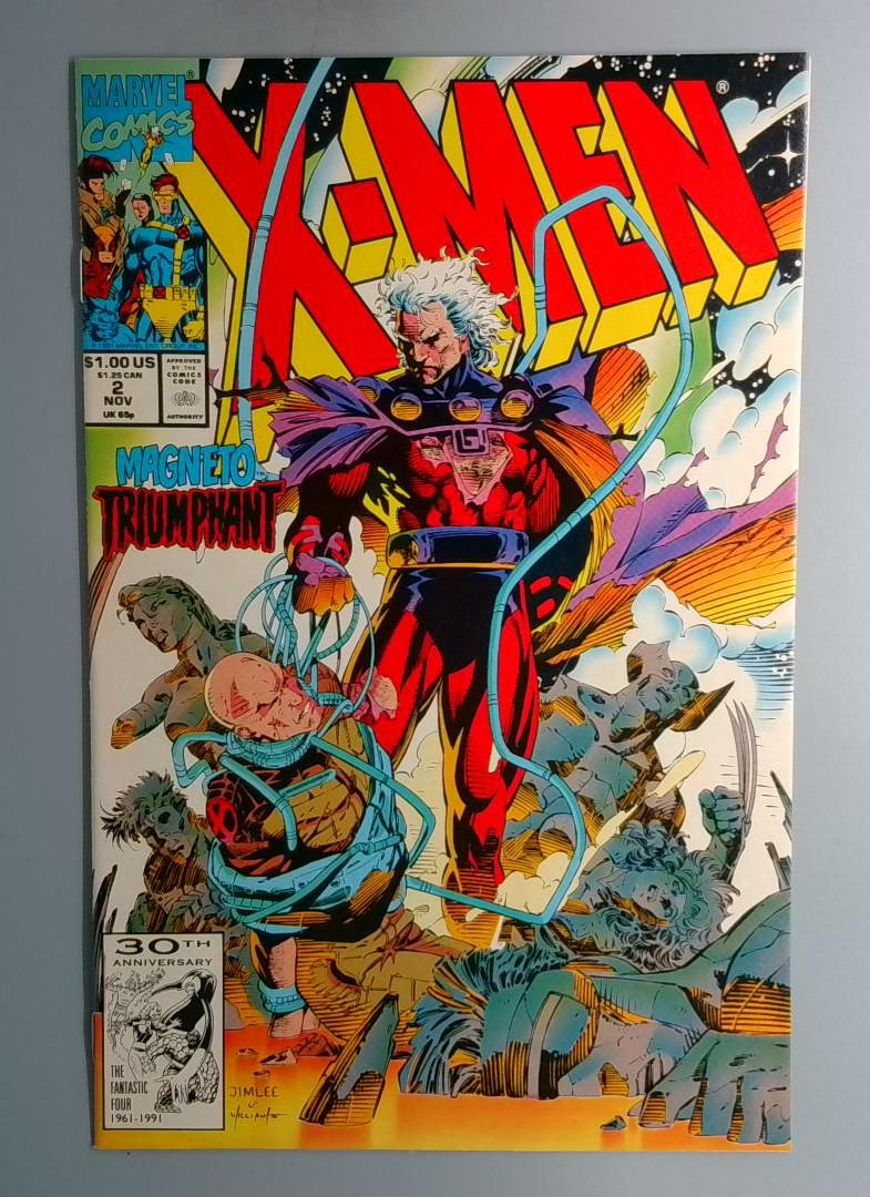 X-Men #2 VF+ Jim Lee Marvel 1991