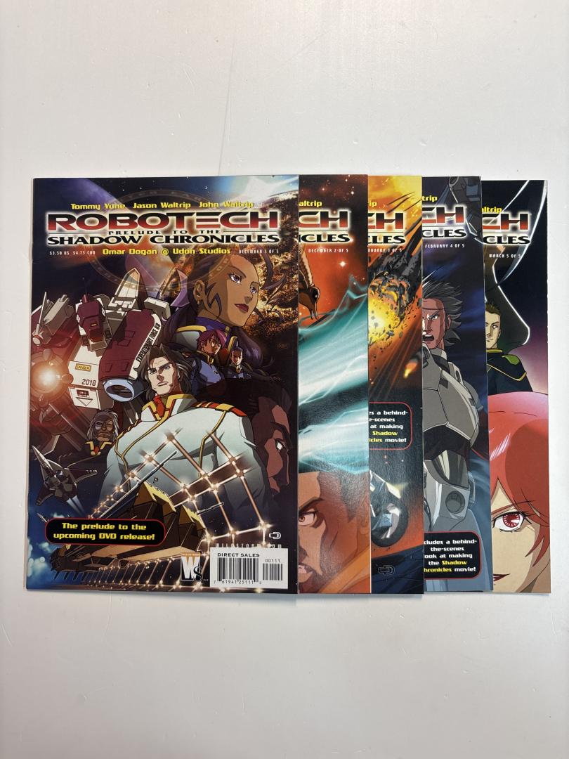 Robotech Shadow Chronicles 1-5 Set Wildstorm 