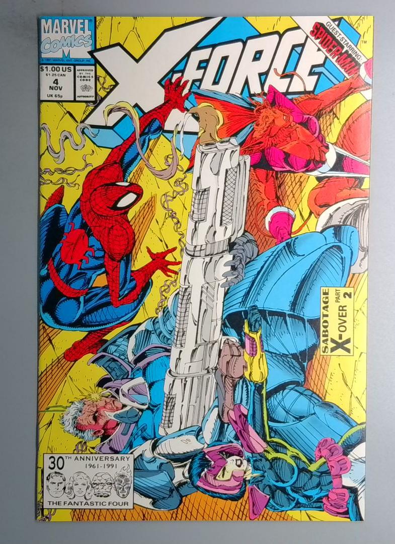 X-Force #4 NM 3rd Appearance of Deadpool Wade Wilson Marvel 1991