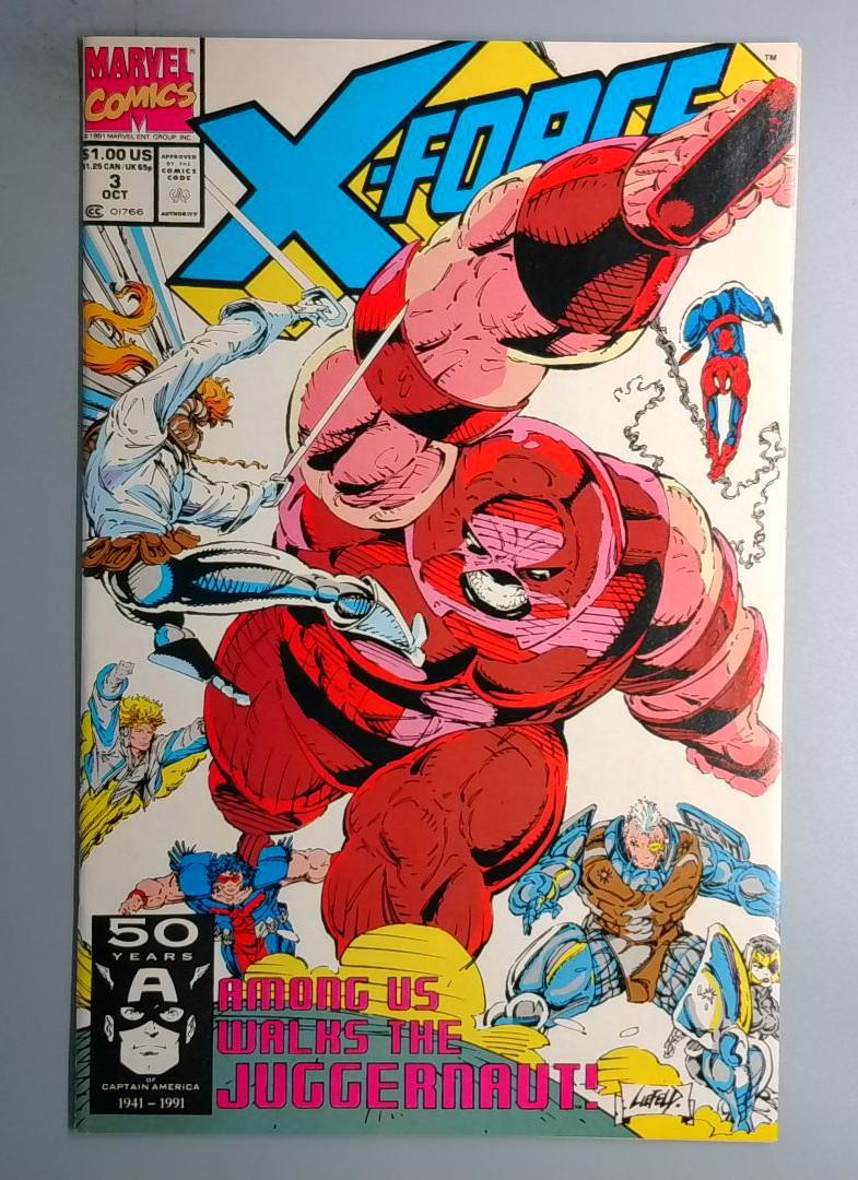 X-Force #3 NM Juggernaut Cain, Rob Liefeld Marvel 1991