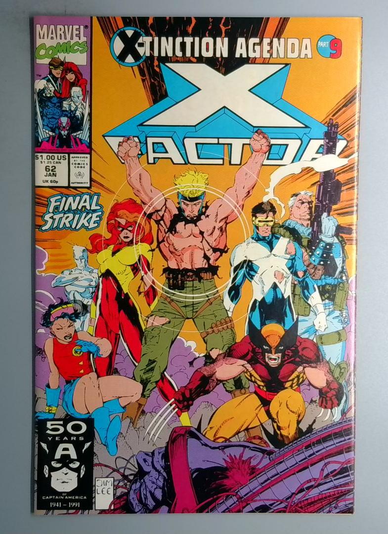 X-Factor #62 NM- Whilce Portacio Marvel 1991