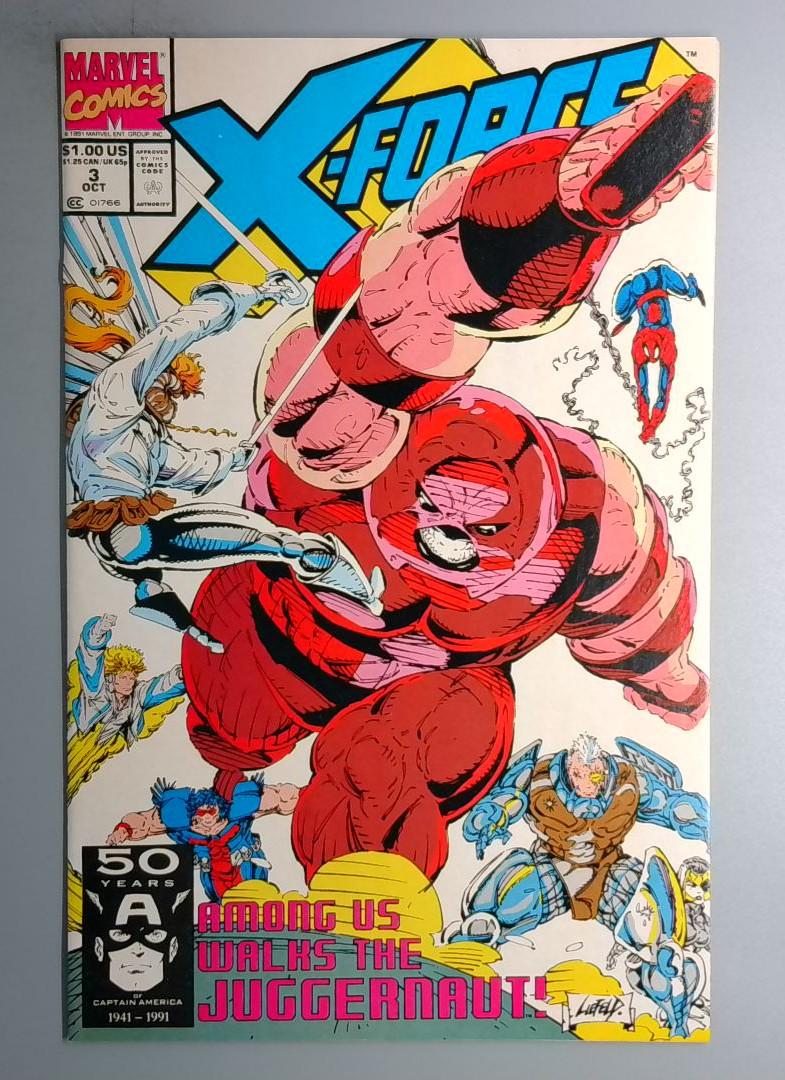 X-Force #3 NM Juggernaut Cain Marko Marvel 1991