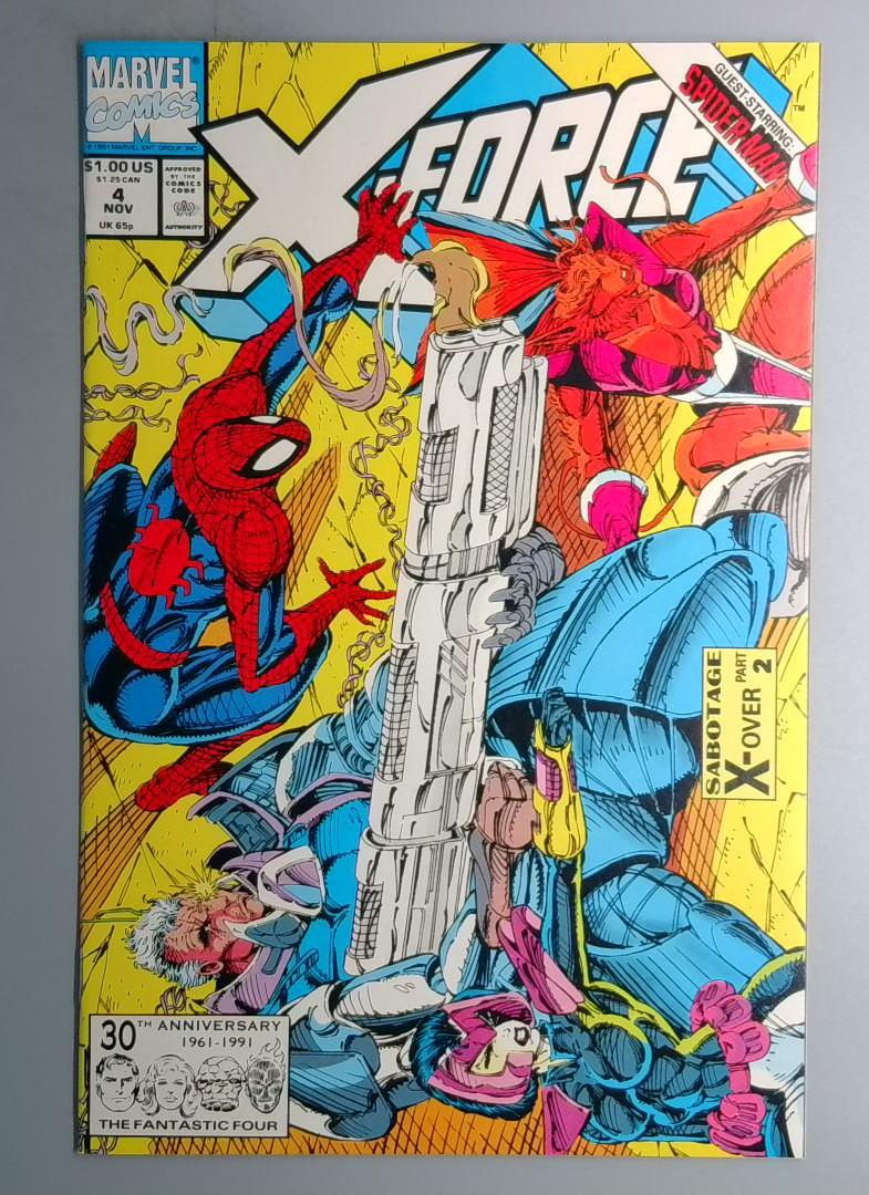 X-Force #4 NM 3rd Appearance of Deadpool Wade Wilson Marvel 1991