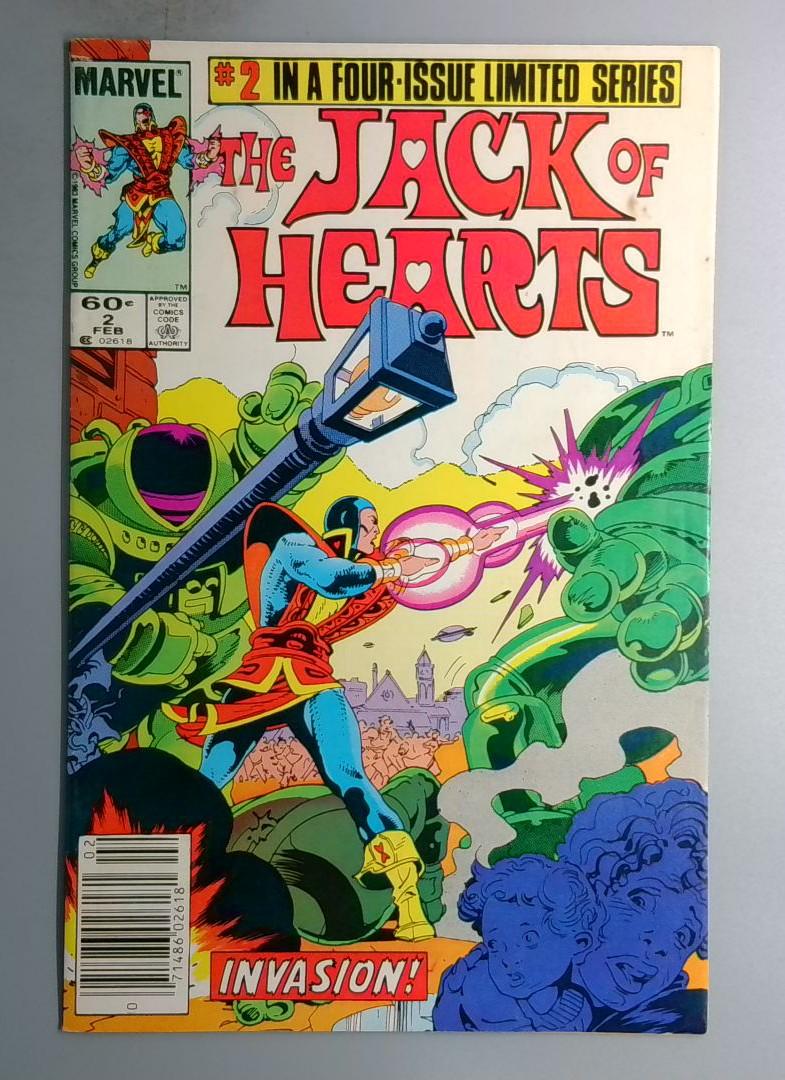 Jack of Hearts #2 Newsstand Marvel 1984
