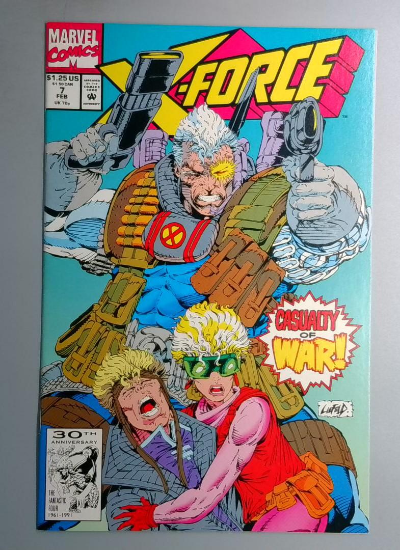 X-Force #7 NM- Liefeld Marvel 1991