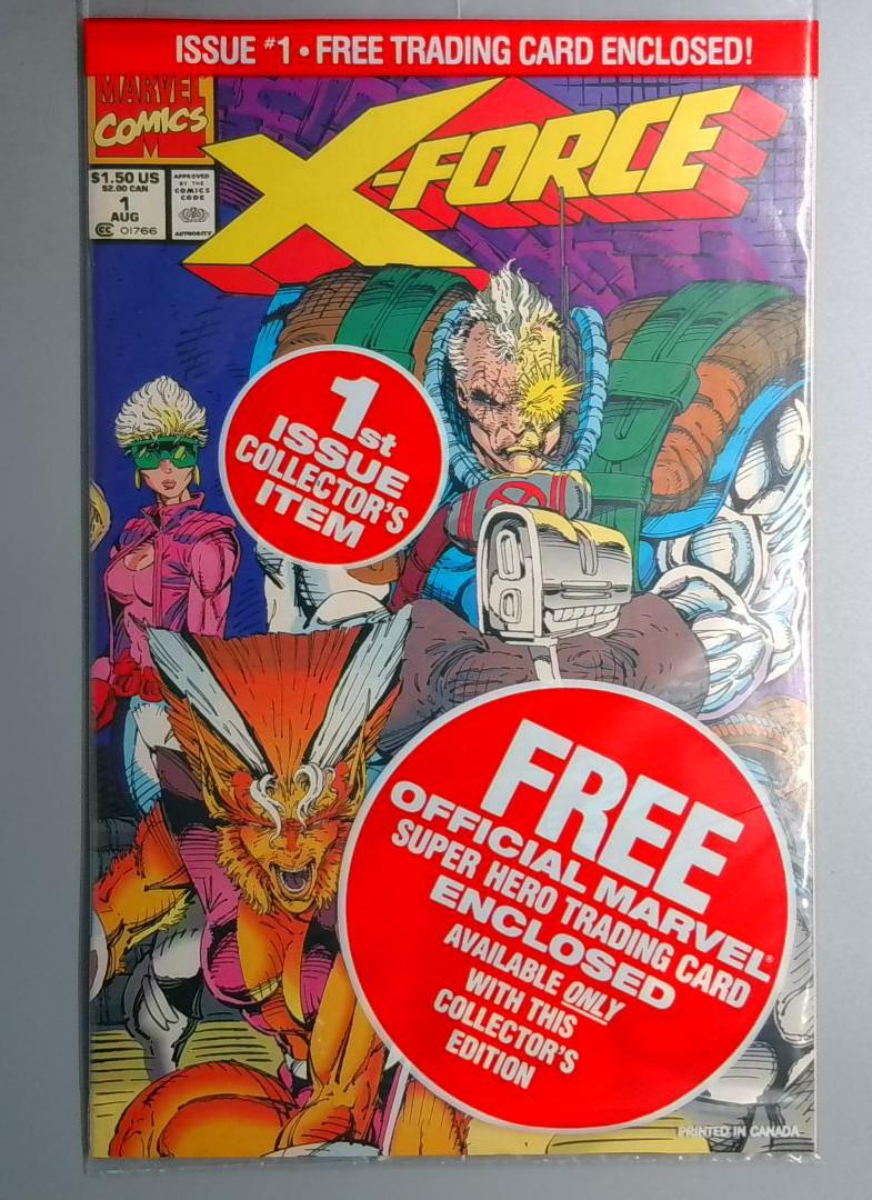 X-Force #1 NM Cable Card Marvel 1991 Copy 2