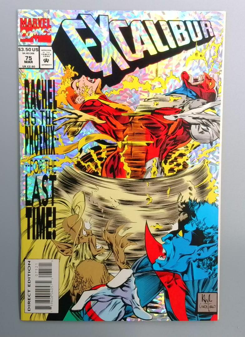 Excalibur #75 NM Deluxe Holo-Grafic Foil Cover Marvel 1994
