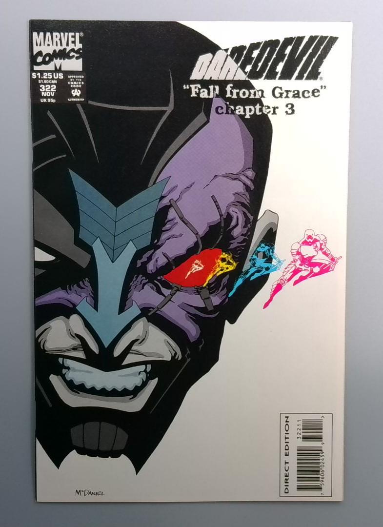 Daredevil #322 NM Fall from Grace Part 3 Marvel 1993
