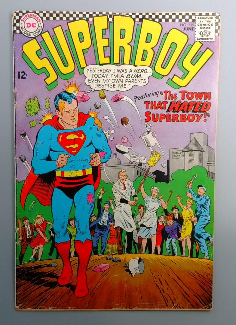Superboy #139 Bottom Staple Detached, DC 1967