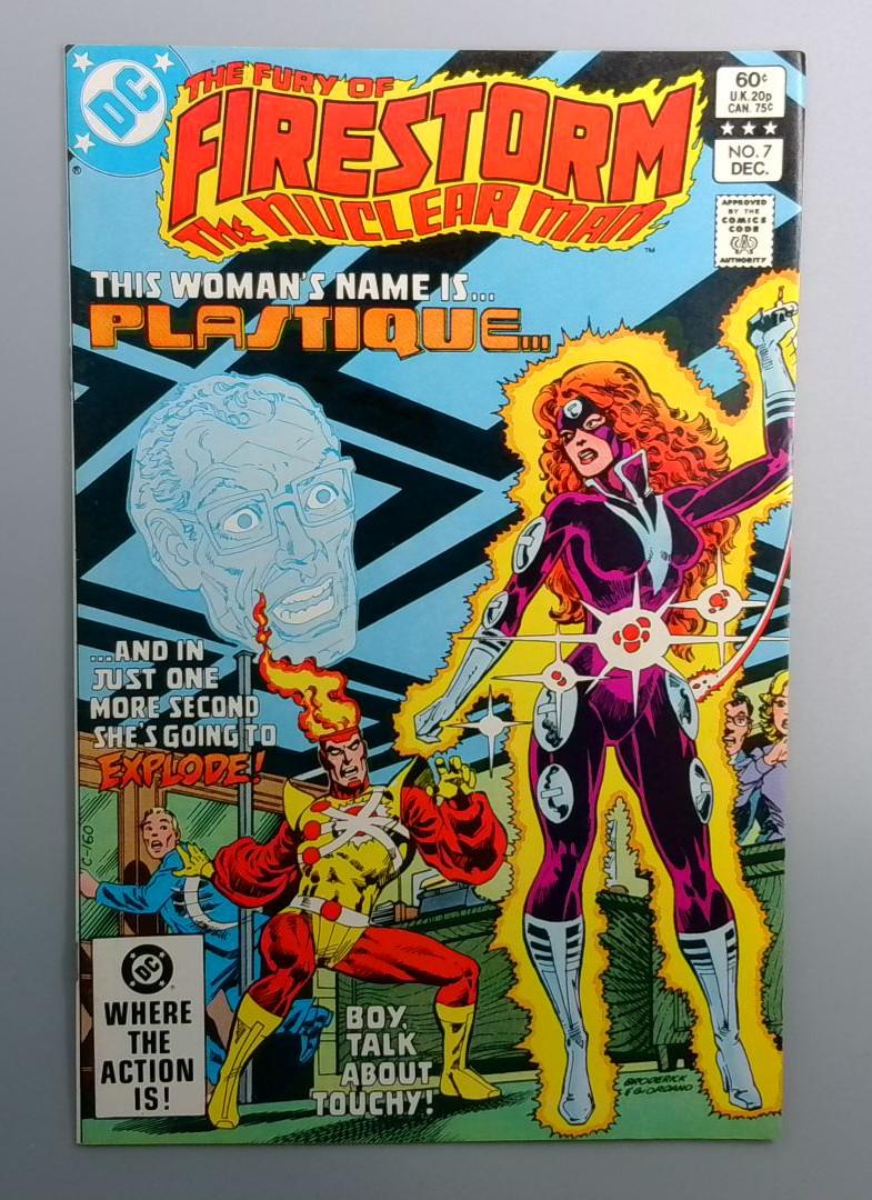 Fury of Firestorm #7 VF/NM 1st Appearance of Plastique DC 1982