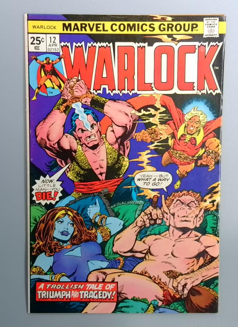 Warlock #12 VG Origin of Pip the Troll Marvel 1976