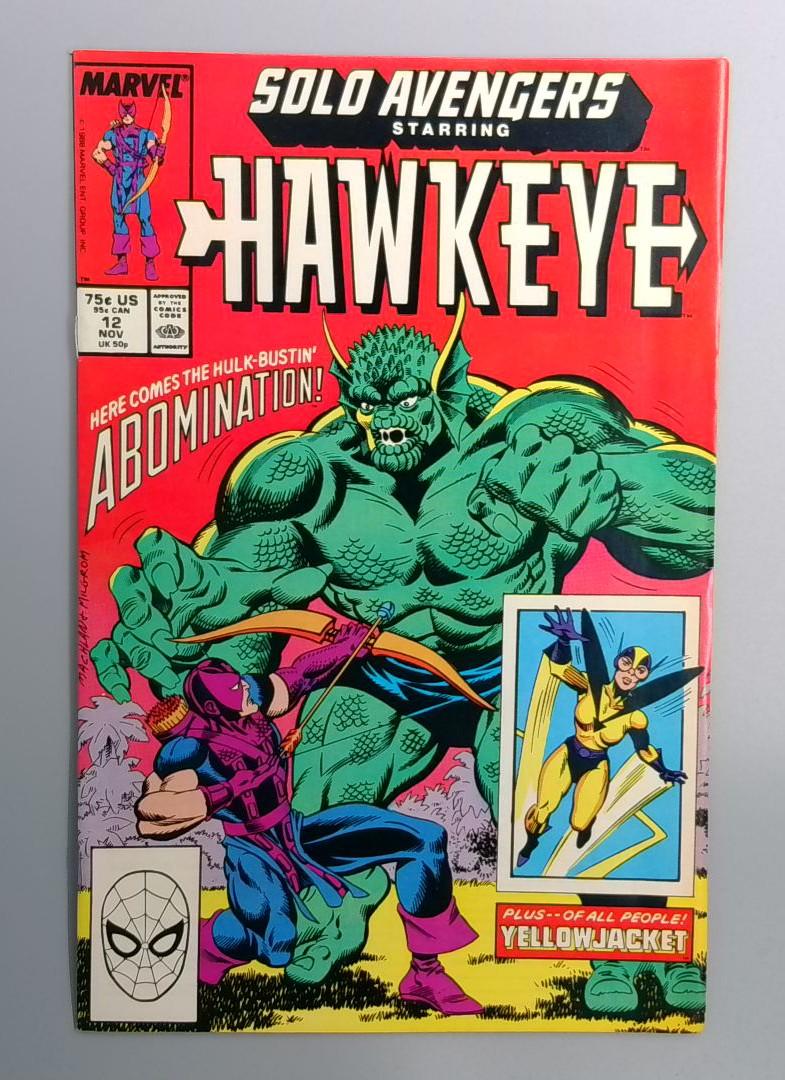 Solo Avengers #12 VF/NM Abomination, Marvel 1988