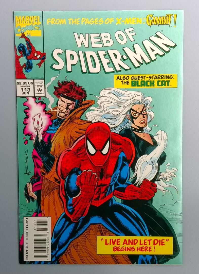 Web of Spider-Man #113 NM- Gambit, Black Cat Marvel 1994