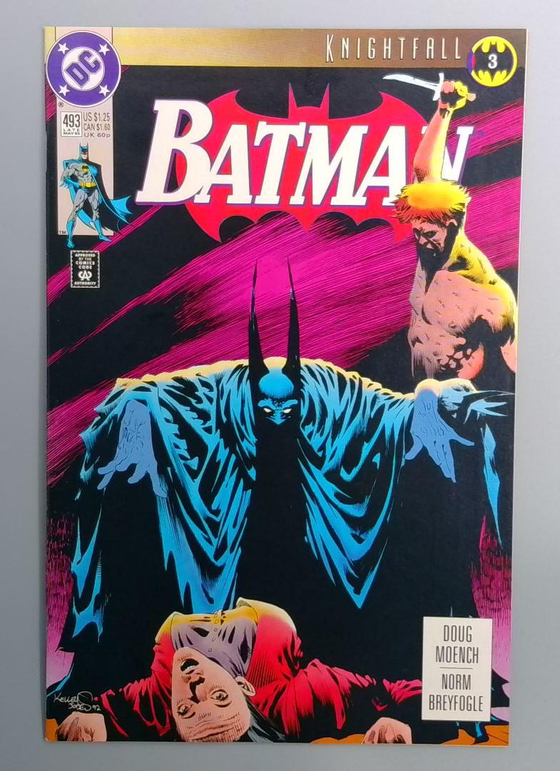 Batman #493 NM- Knightfall 3 Direct Edition DC 1993