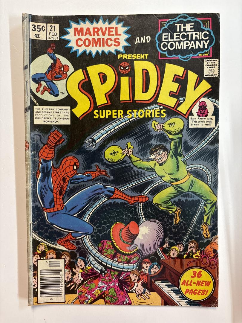Spidey Super Stories #21 Spidey Stamp #5 - Doctor Octopus on the Back Cover
