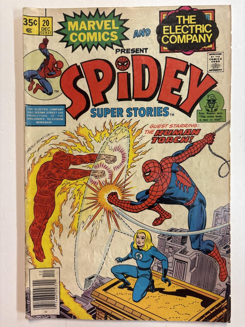 Spidey Super Stories #20 Spidey Stamp #4 - Invisible Girl on the Back Cover
