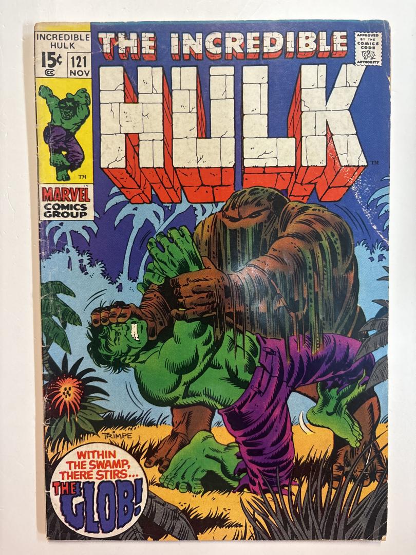 Incredible Hulk #121 VG- 1st Appearance of Glob Joseph Timms Marvel 1969