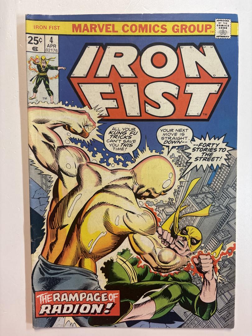 Iron Fist #4 Radion Appearance Marvel 1976