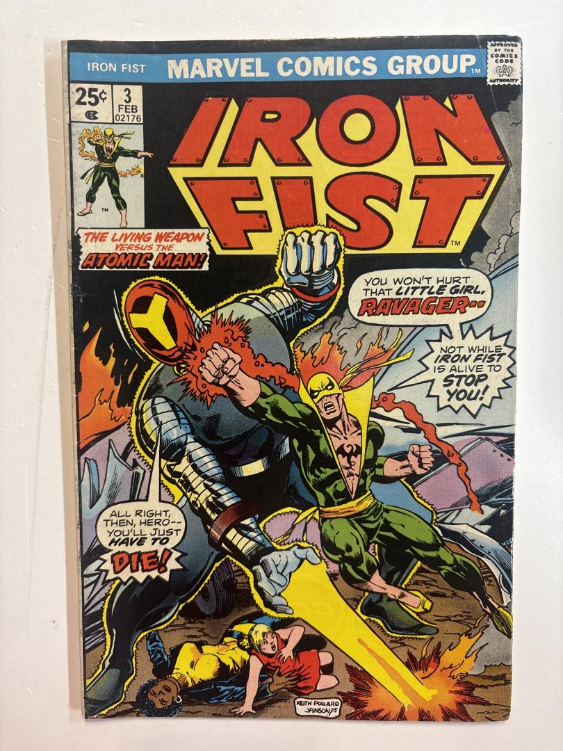 Iron Fist #3 1st Appearance of Ravager Marvel 1976