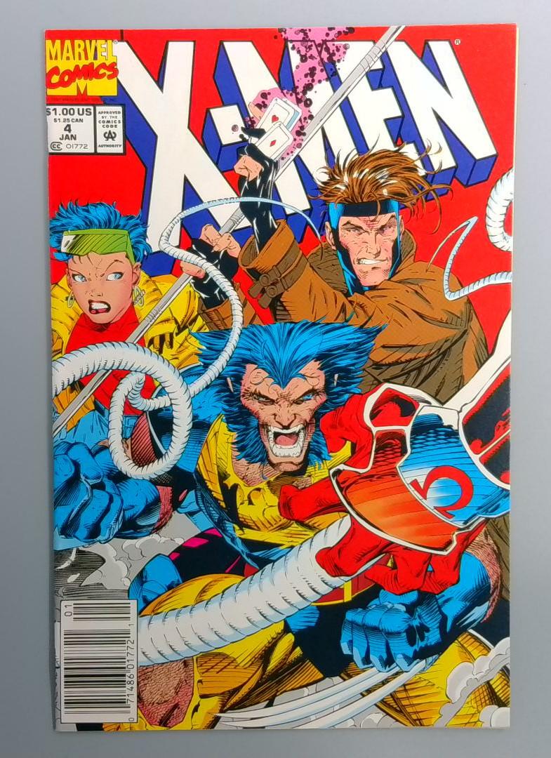 X-Men #4 1st Appearance of Omega Red Newsstand Edition Marvel 1992