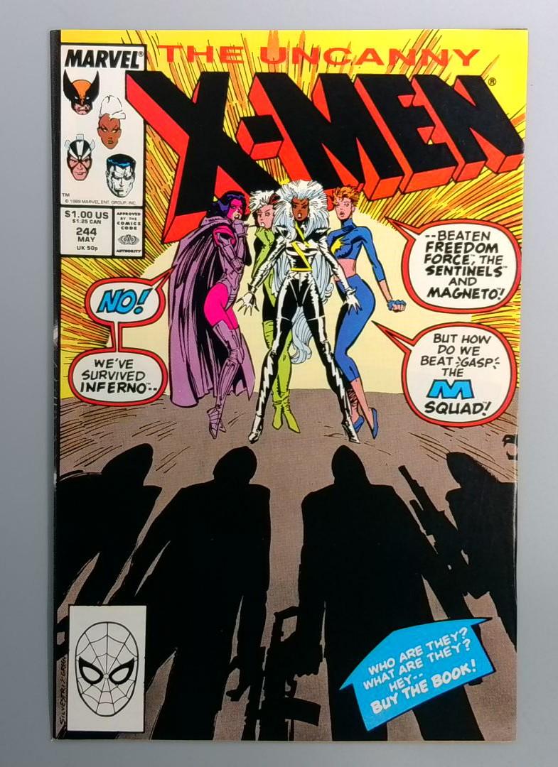 Uncanny X-Men #244 NM- First Jubilee Appearance Marvel 1989