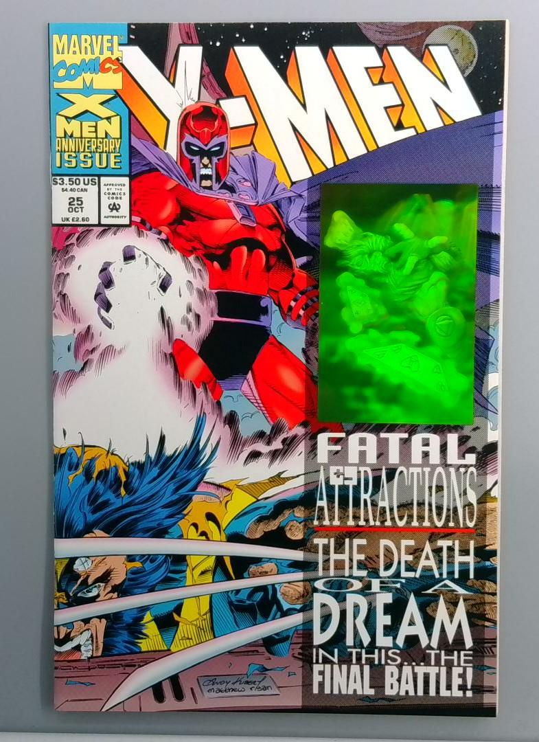 X-Men #25 NM Magneto, Hologram Cover Marvel 1993