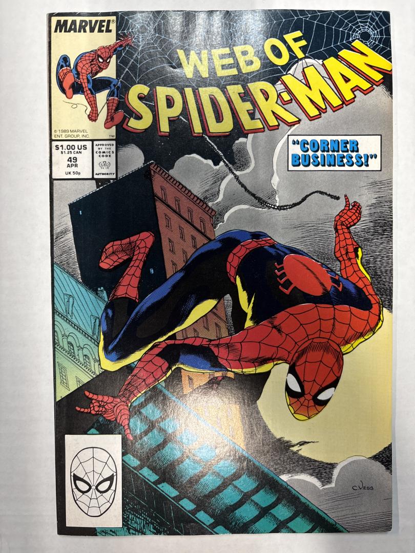Web of Spider-Man #49 Direct Edition Marvel 1989