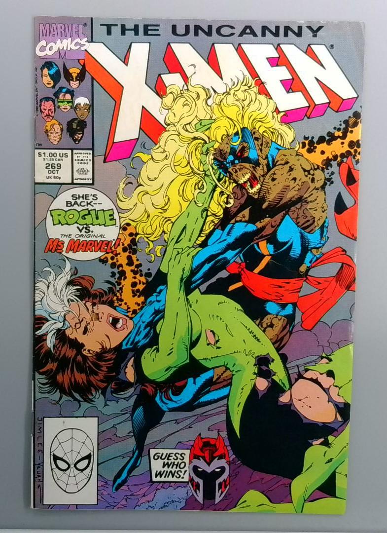 Uncanny X-Men #269 1st Savage Land Rogue Marvel 1990
