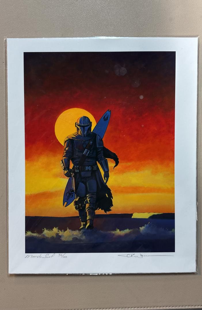 Mandalorian Surf Limited Edition Print 56/100 Cliff Wassmann Fine Arts