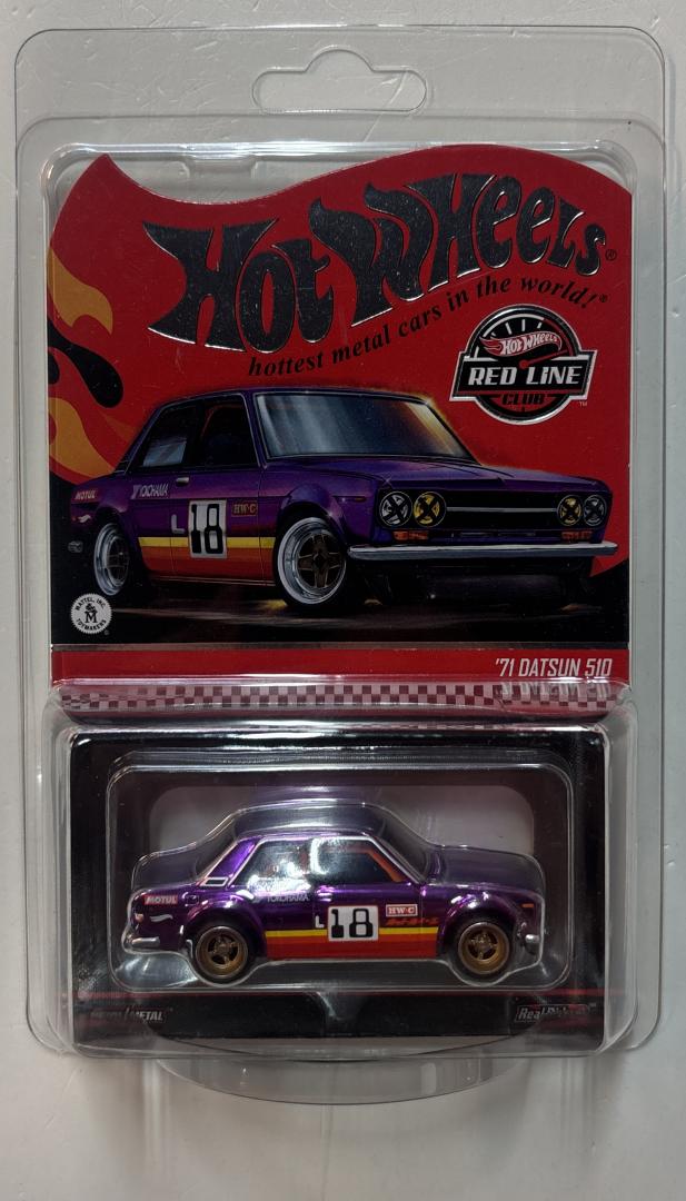 '71 Datsun 510 Hot Wheels Red Line Club Mattel 2025