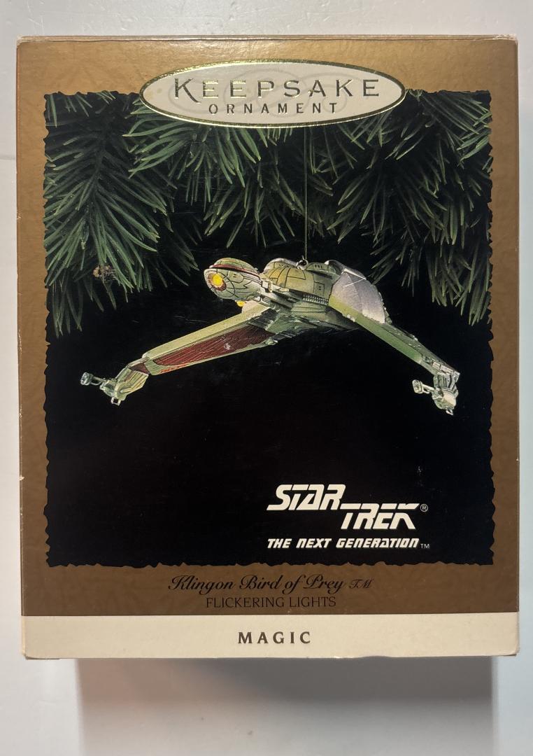 Star Trek The Next Generation Klingon Bird of Prey Keepsake Ornament Magic 1994