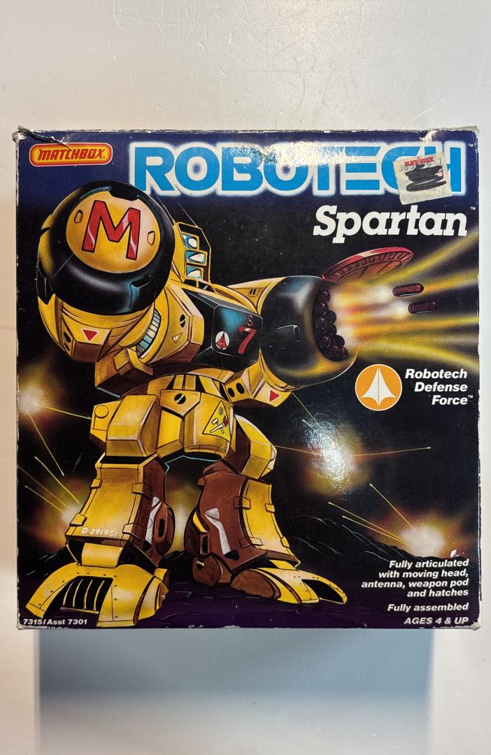 Spartan Robotech Matchbox 1985 -OPENED BOX