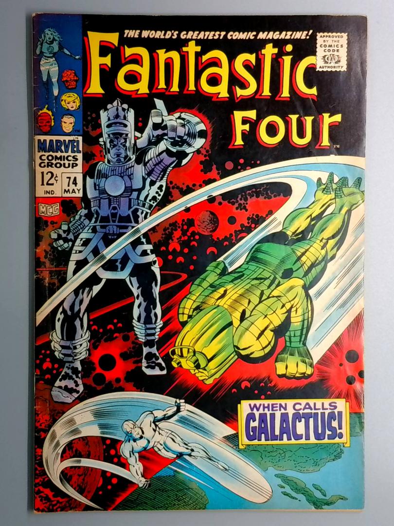 Fantastic Four #74 VG/FN Silver Surfer Marvel May 1968