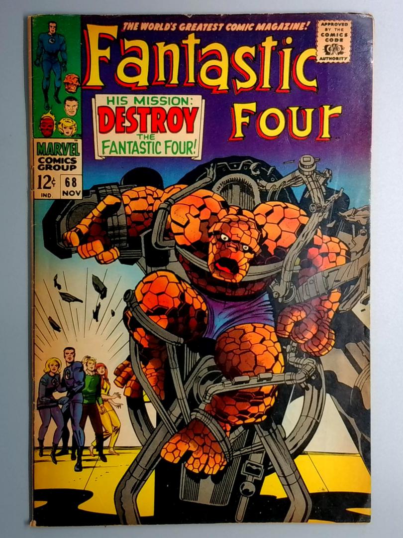 Fantastic Four #68 VG+ 1st Appearance of Dr. Santini Marvel 1967