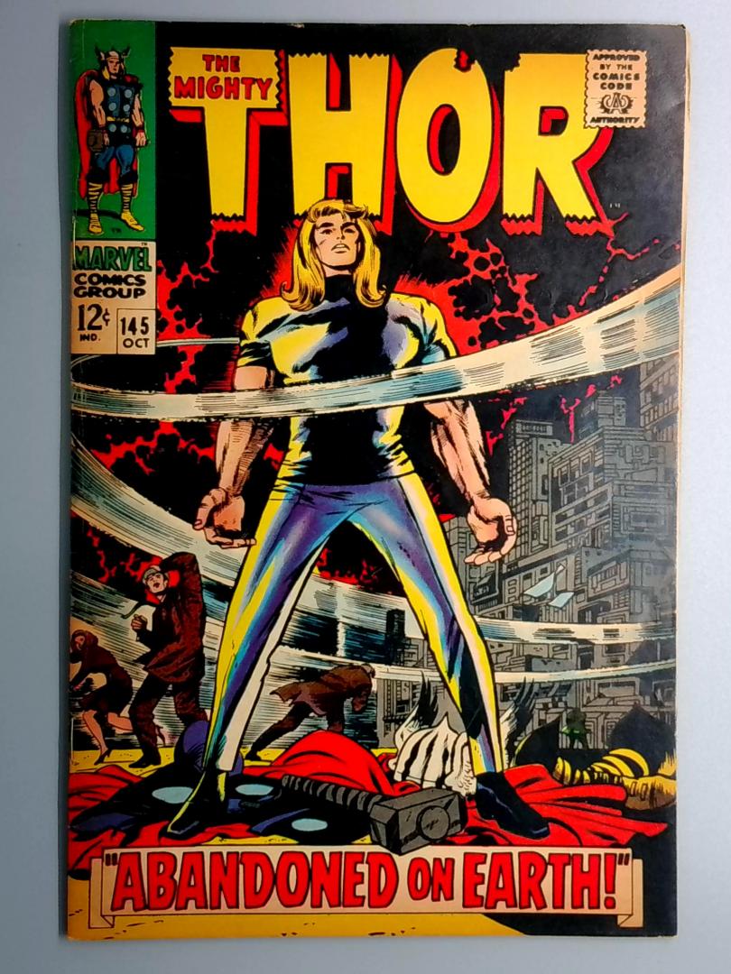 Thor #145 VG+ Thor Stripped of His Powers Marvel 1967