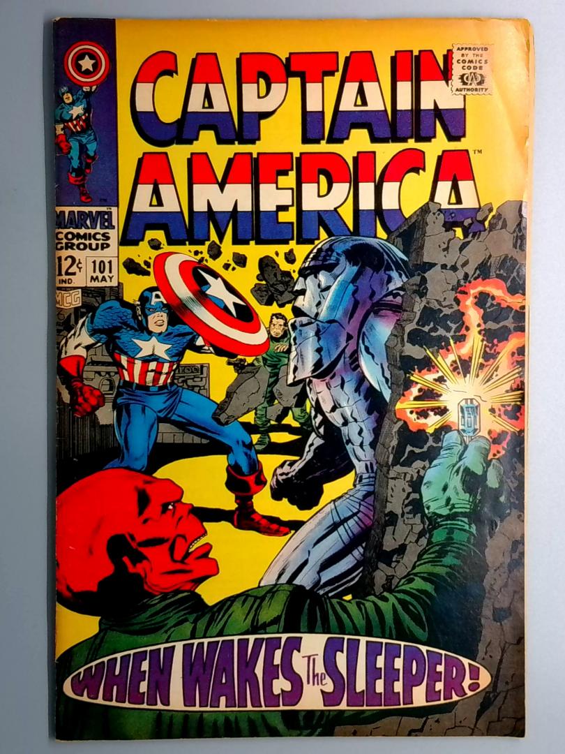 Captain America #101 VG/FN 1st Appearance of the 4th Sleeper Robot Marvel 1968
