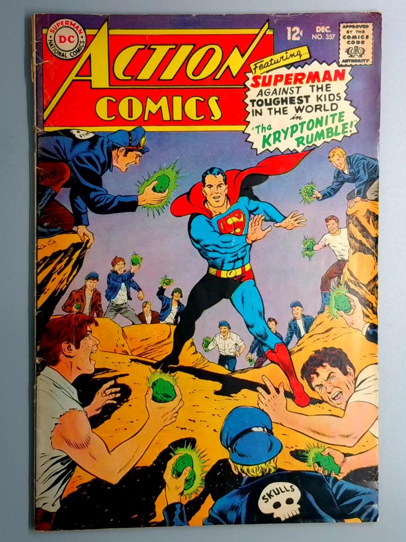 Action Comics #357 VG- Pages Torn, DC 1967