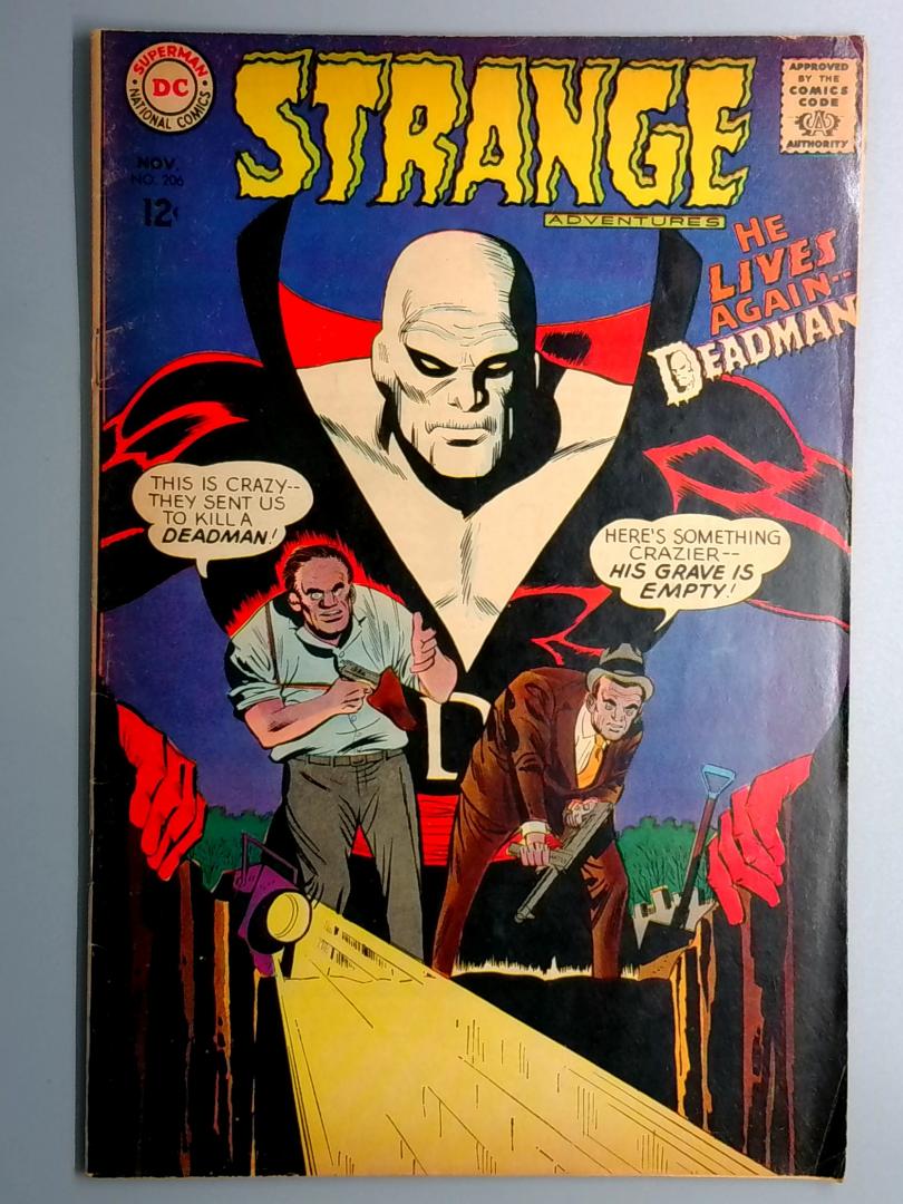 Strange Adventures #206 VG+ 2nd Deadman Appearance DC 1967