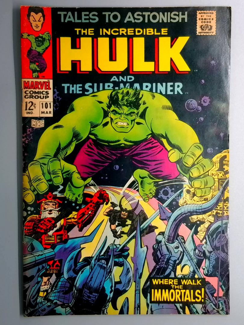 Tales to Astonish #101 FN- Last Hulk Tales to Astonish Issue Marvel 1968