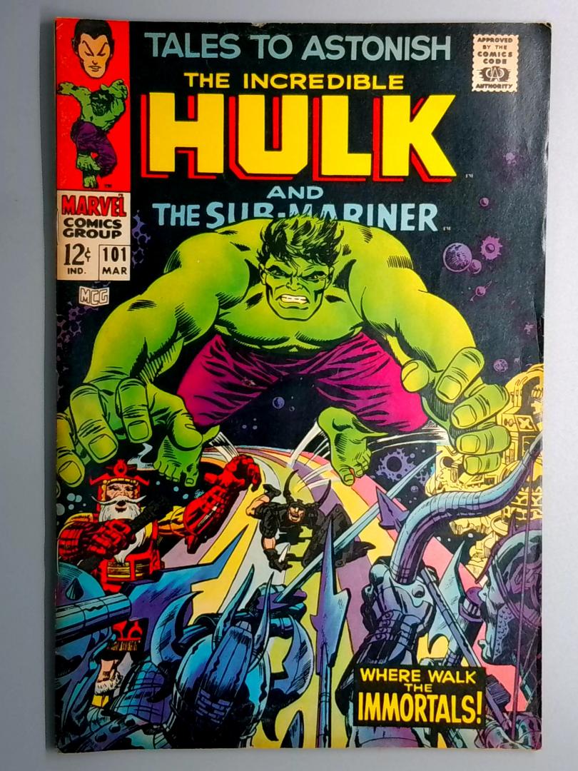 Tales to Astonish #101 VG+ Last Hulk Tales to Astonish Issue Marvel 1968