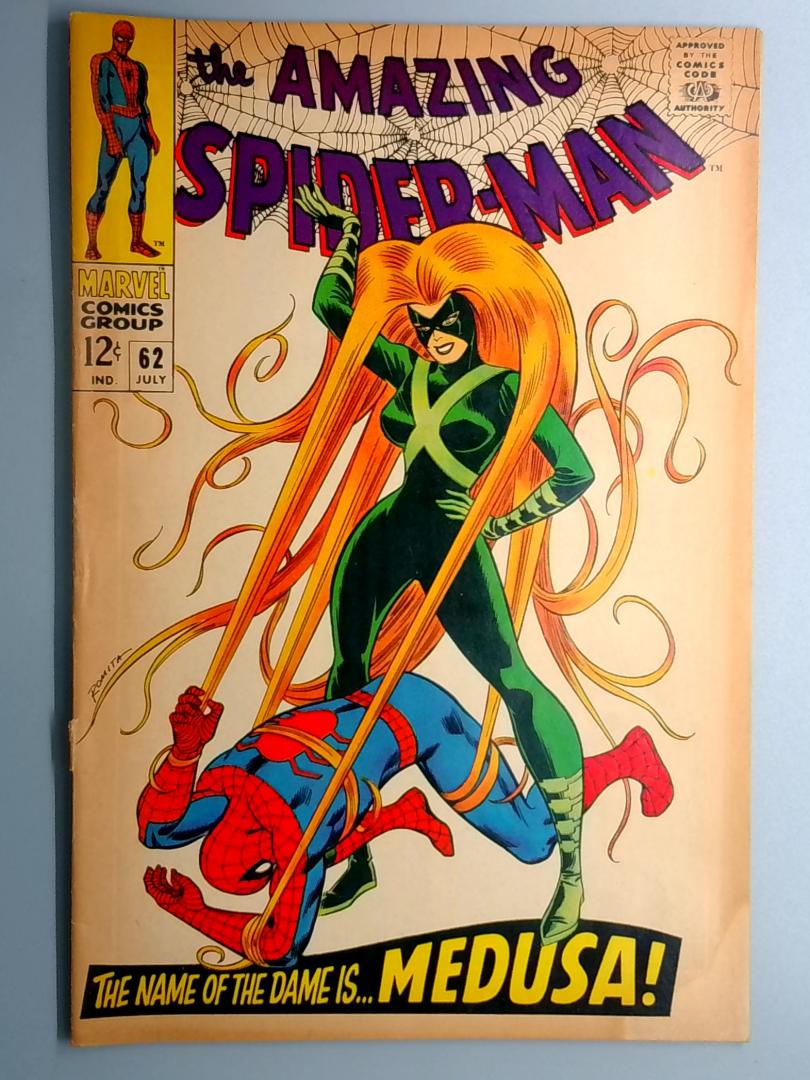 Amazing Spider-Man #62 VG-Medusa, Bottom Staple Removed Marvel 1968