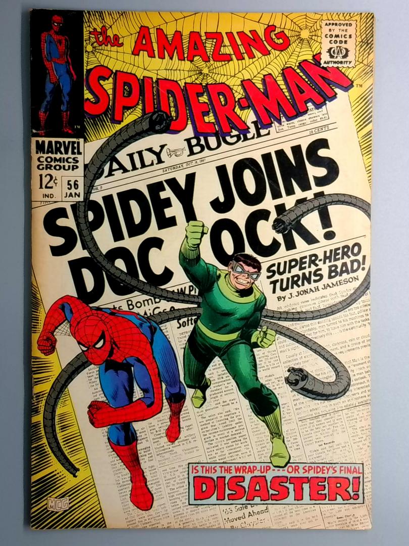Amazing Spider-Man #56 VG+ 1st Appearance of Captain George Stacy Marvel 1968