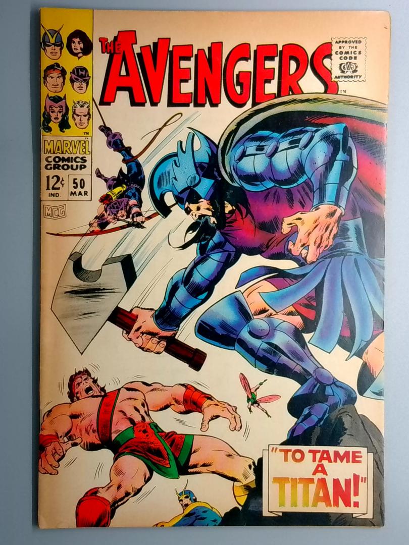 Avengers #50 VG/FN Typhon Marvel 1968