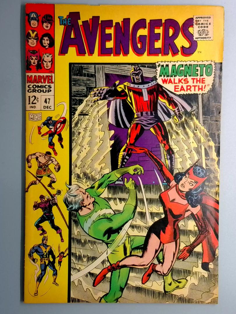 Avengers #47 FN 1st Dane Whitman, Small Tear in Centerfold Staple Marvel 1967