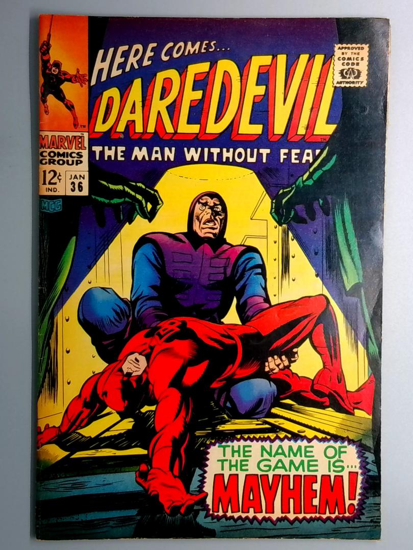 Daredevil #36 FN+ Trapster Appearance Marvel 1968