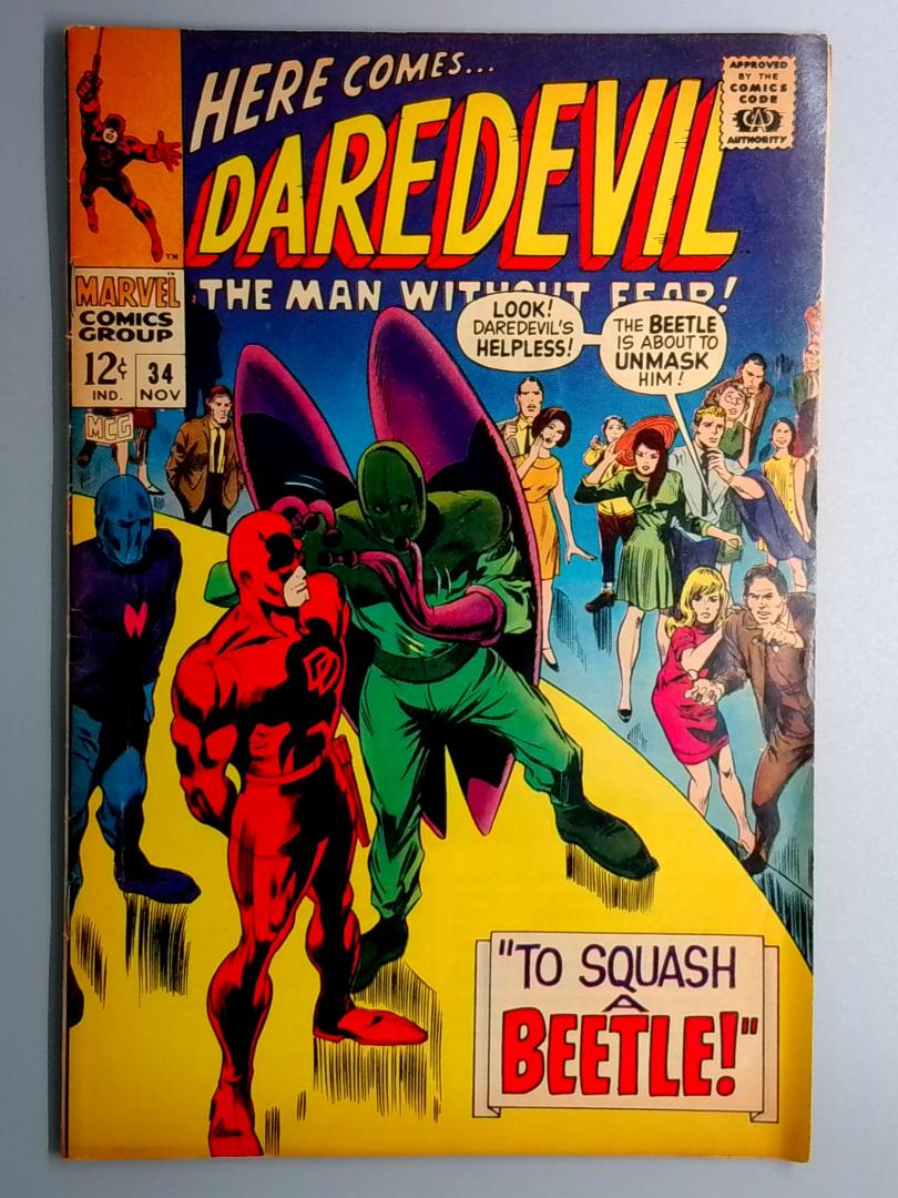 Daredevil #34 VG+ Beetle Marvel 1967