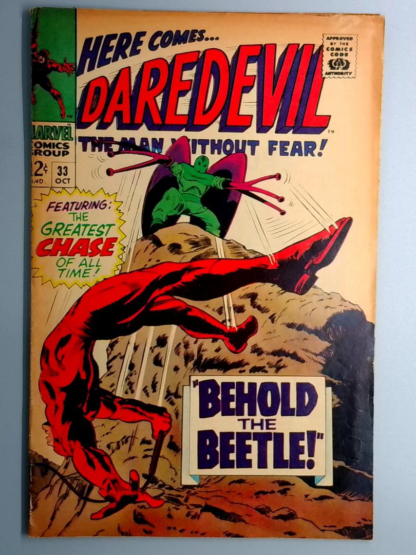 Daredevil #33 VG Beetle Appearance Marvel 1967